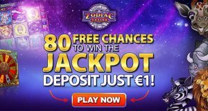 zodiac casino 1 euro kans op de jackpot