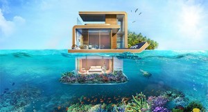 seahorse drijvende villa Dubai