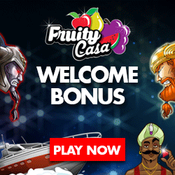 welcome bonus at fruity casa casino