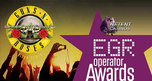 Netent wint EGR game of the year award met slot guns n 'roses