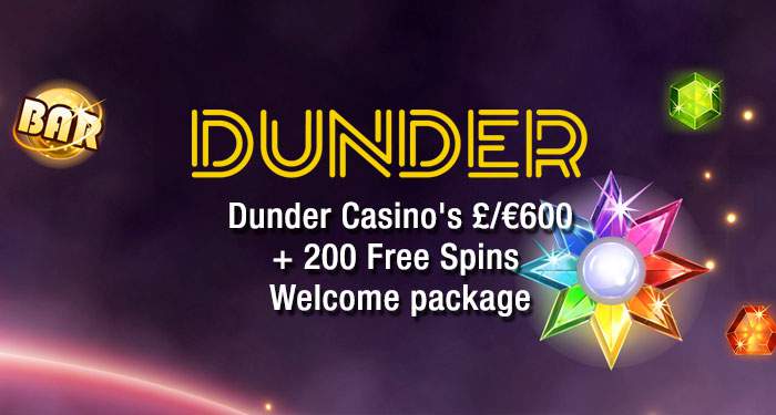 dunder casino welcome package