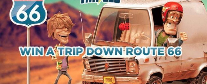 win a trip down route 66 with Thrills casino