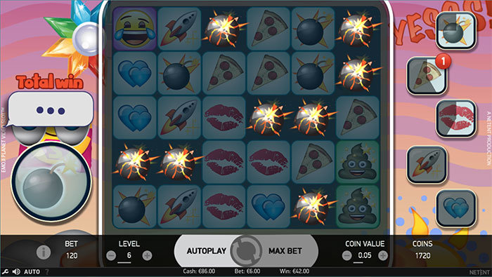 emoji planet slot bonus game