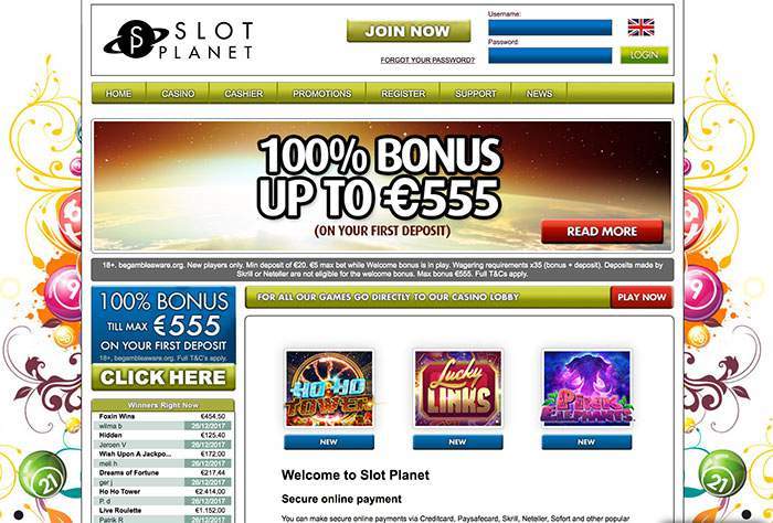 slot planet casino
