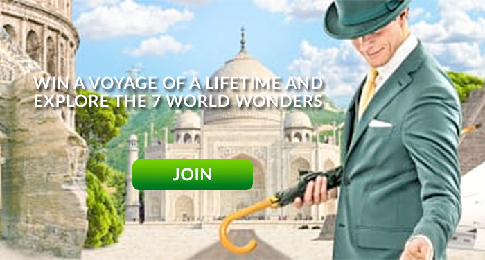 win a trip to the 7 wonders of the world at Mr Green online casino