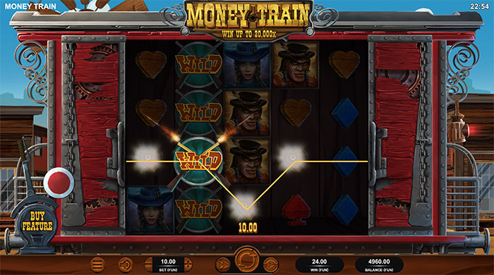 money train slot base game