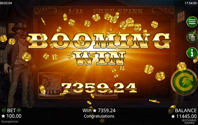 gunspinner slot game big win